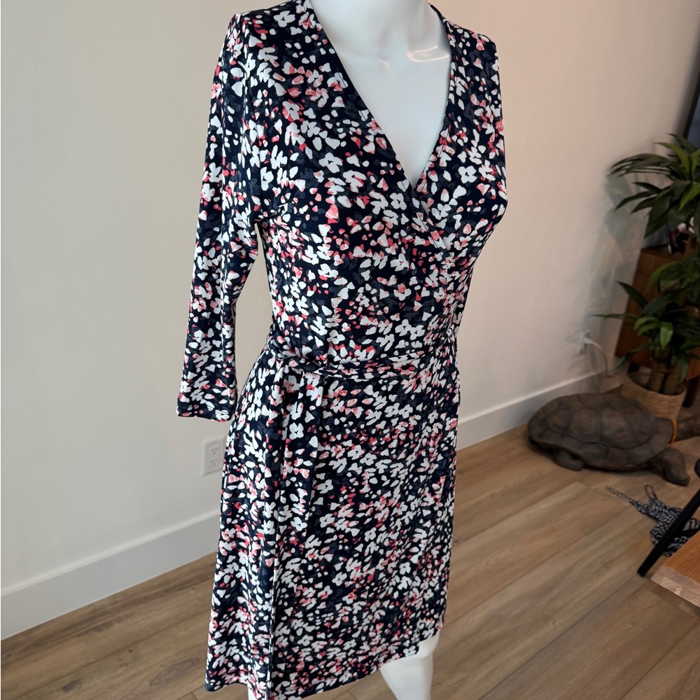Floral Wrap Dress - Multicolor